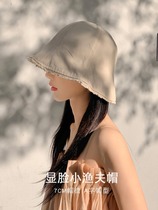 Cence Kaer French versatile plain sun protection fisherman hat womens summer face-covering anti-UV sun hat