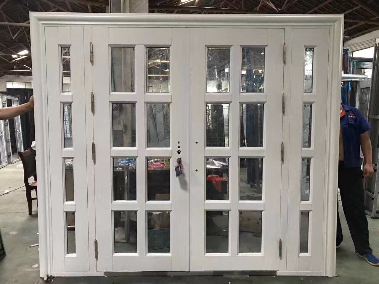 Zinc alloy door copper door zinc alloy into the door A class anti - theft door 304