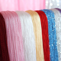 Wedding curtain wedding props Ferris wheel ceiling encrypted silver wire tassel curtain curtain hanging curtain does not wrap the background decoration