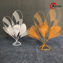 Butterfly love flower road leading table flower Floral wedding wedding scene decoration Hotel window decoration photography props