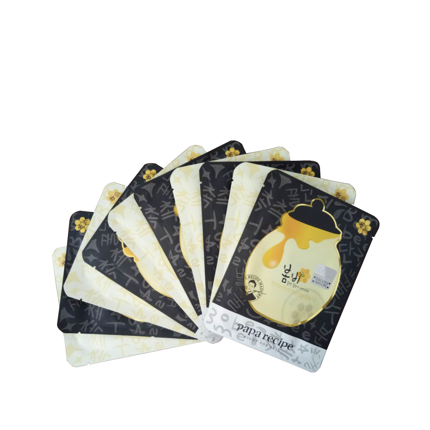 papa recipe春雨蜂蜜面膜5片+黑卢卡面膜5片保湿补水滋润亮肤抗皱