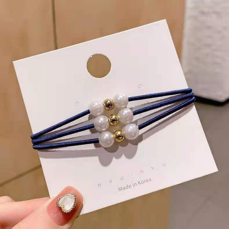 Three-In-One Versatile Pearl Beaded Elastic Hair Tie, Hair Accessory, Headband, Bracelet Dual-Use Three-In-One Versatile Pearl Beaded Elastic Hair Tie, Hair Accessory, Headband, Bracelet Dual-Use