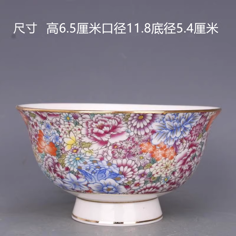 清乾隆粉彩万花碗,古韵之美如何再现?🎨-仿古瓷器-淘宝好物网 清乾隆粉彩万花碗,古韵之美如何再现?🎨-仿古瓷器-淘宝好物网