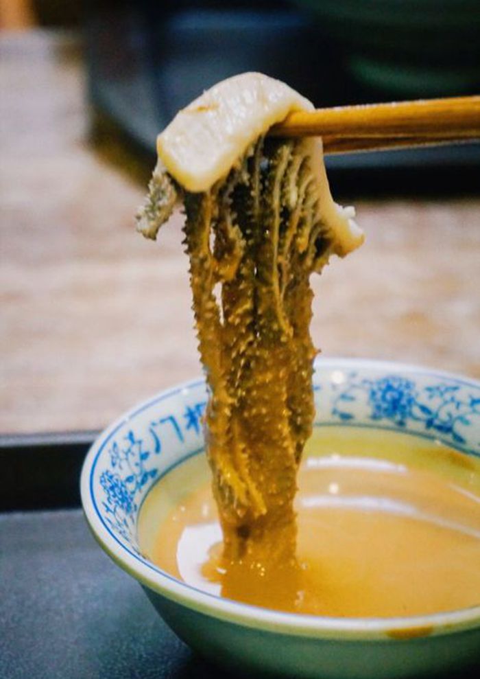 Old Beijing Pop-belly Door Frame of the Centennial Brine Cooking shop Old Beijing Exploding Belly Bull Belly of Shunfeng