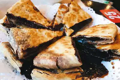 Niujie Halal Manhengji Hot Pot Signature Sesame sauce sugar cake Skin crispy Brown sugar full dessert heart flash SF