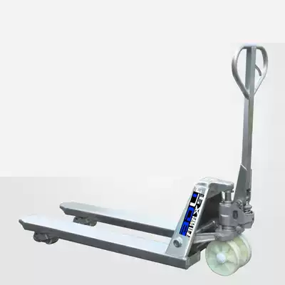 Stainless steel hydraulic car carrier stacker Manual cattle pallet car Pull cart cart 2 tons 3 tons Ningbo Bangding