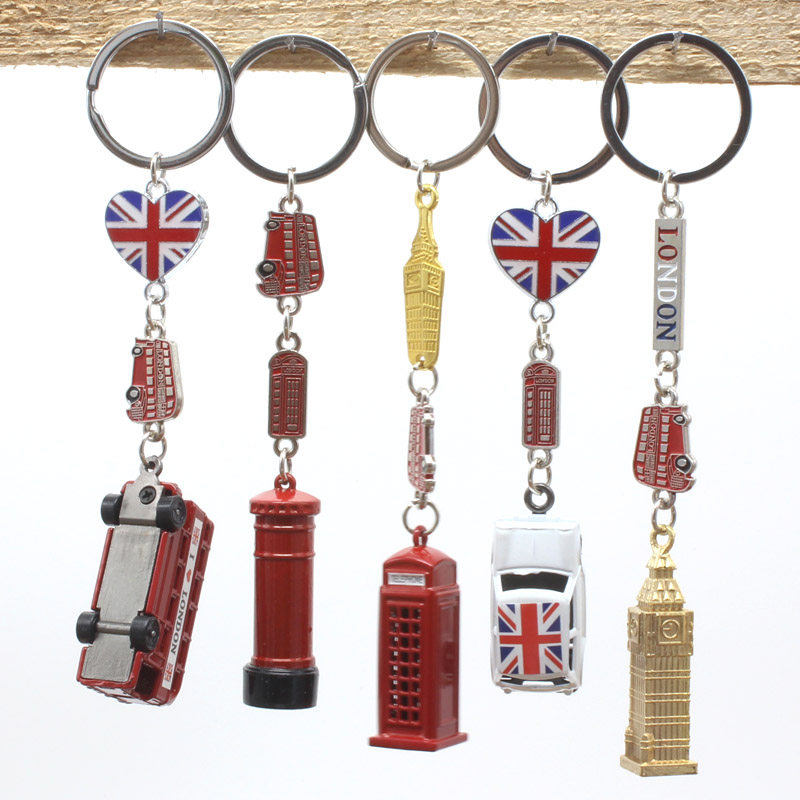 2019 New export of British keychain LONDON keyring travel back to the United States with a small gift