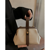 Autumn Lady Bag bag Han Department Clips Doctor Bag Women Bag 2021 New Fashion Handbag Hand Carry Bag Diagonal Satchel Wave