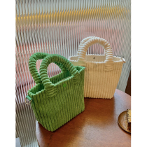 Autumn Lady Bag Light Core Suede Tote Bag Woman 2021 Autumn Winter New Plush 100 Lap Single Shoulder Inclined Satchel Handbag