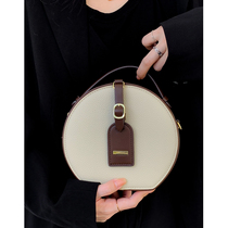 autumn ladies bag vintage printed small round bag cake bag 2021 new mini bag all matching shoulder crossbody bag