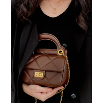 Autumn Lady Bag Packs Fashion Small Balsamic Wind Rhombus Chain Bag 2021 New Tide Cell Phone Bag Woman Single Shoulder Inclined Satchel Bag