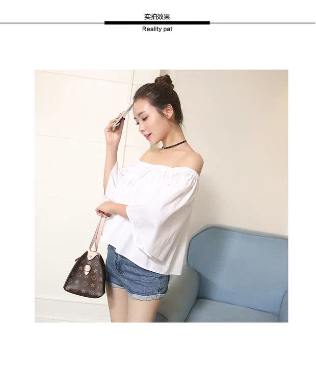 Phiên bản Hàn Quốc của Dongdaemun sexy từ cổ áo quây tay áo sơ mi nữ mùa hè kích thước lớn lỏng lẻo áo sơ mi trắng mỏng áo sơ mi giấu quần