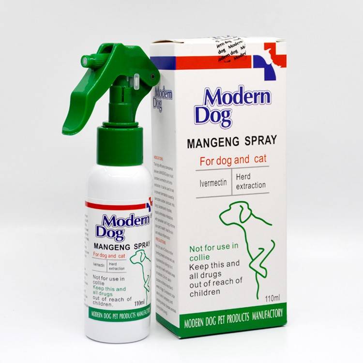 Chó hiện đại 螨 Kang phun chó và mèo mạt rõ ràng / / demodex chó mites vật nuôi da ngoài 螨 Teddy - Cat / Dog Health bổ sung sữa cho chó con mới sinh