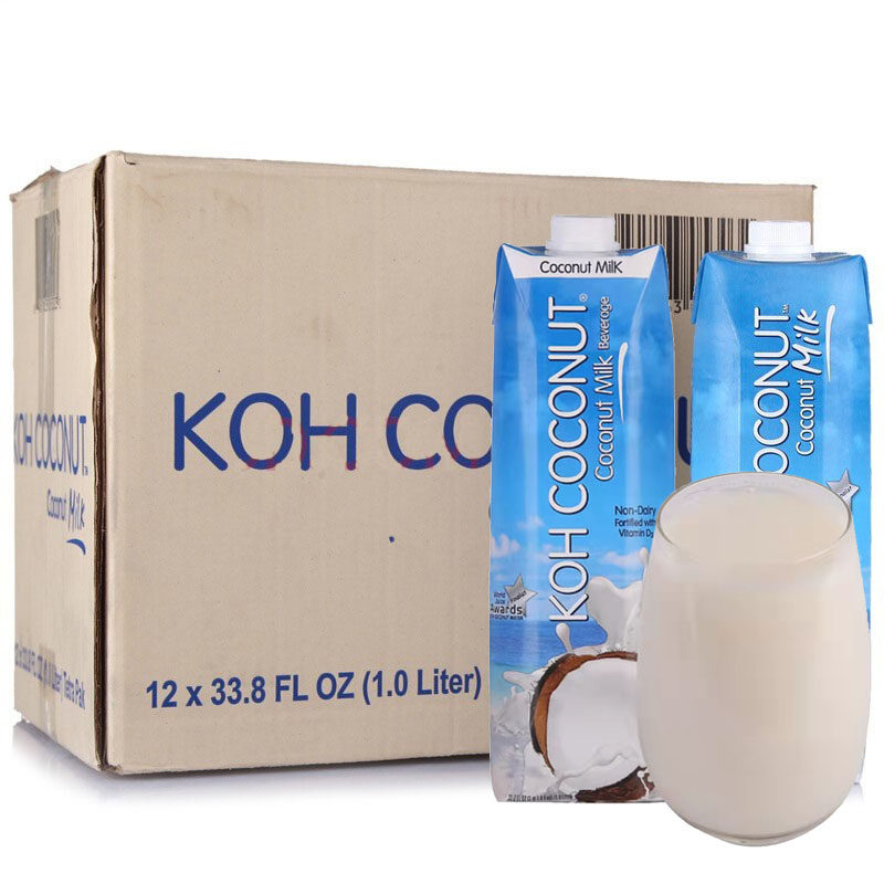 Thailand imported KOH COCONUT cool COCONUT juice drink 1L * 12 bottles full box COCONUT milk