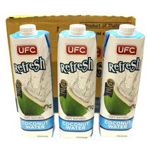 Thailand imported UFC 100% natural coconut water 1L * 12 bottles full case of juice drink