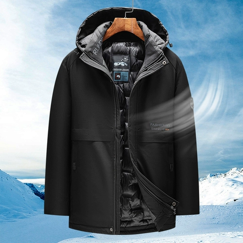 Демисезонная модная съемная куртка для отдыха с капюшоном