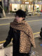 Korean autumn and winter hot girl fashionable leopard print scarf for women 2025 new thickened neck protector warm scarf shawl dual use
