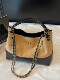 Korean rhombus chain bag women's high-end large-capacity shoulder crossbody bag commuter portable tote bucket bag