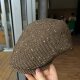 Japan's autumn and winter wool blended forward hat, warm and face-friendly, little beanie hat, painter's hat, newsboy hat, retro peaked cap