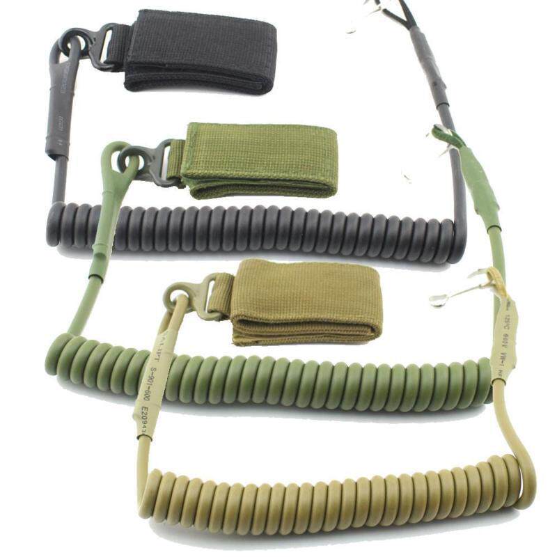 Tactical Hanging Rope Water Absorbing Bullets Gun Holster Military Fans CS Anti-Throw Spring Scapeup Rope Hanging Rope Flex Universal Key Buttoned Hanging Rope