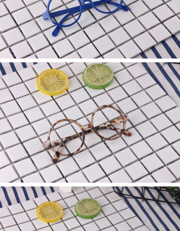 2017 Hàn Quốc nữ retro trang trí kính gọng tròn lớn gọng kính Ala Lei Harry Potter tròn không có ống kính nhựa O