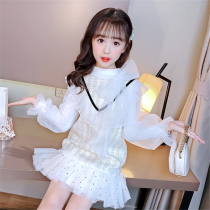 Childrens dress Dress Fall New Girl Sweet Beauty Princess Dresses Spring Autumn Clothing Super Fairy small Fragrant Wind Suit