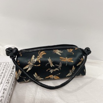 Chinese brocade silk craft bag bridal bag cheongsam bag Tang suit hand bag button handbag holding bag cloth bag