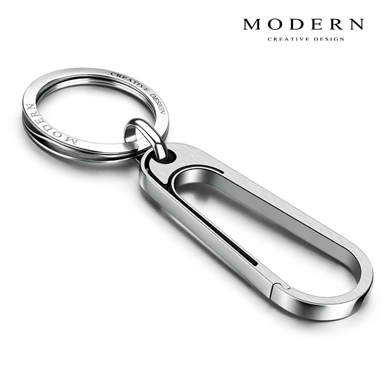 German Modern Titanium Keychain Creative Waist-Hanging Car Key Chain for Men Simple Key Storage Pendant German Modern Titanium Keychain Creative Waist-Hanging Car Key Chain for Men Simple Key Storage Pendant