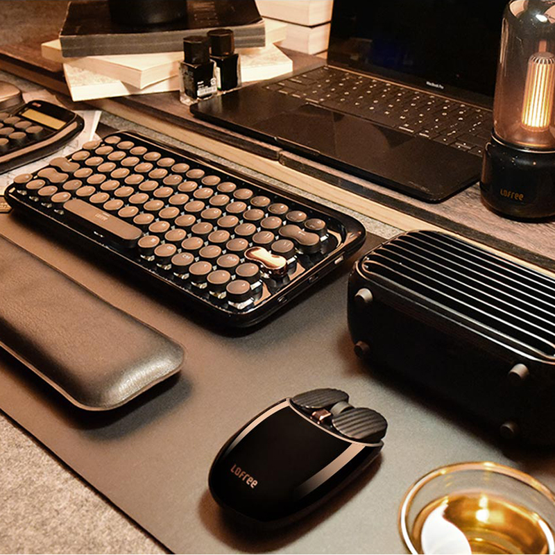 LOFREE Lowerink deposit limited set Lofi Mouse Mouse Calculator Bluetooth Wireless Mechanical Keyboard Business Gift