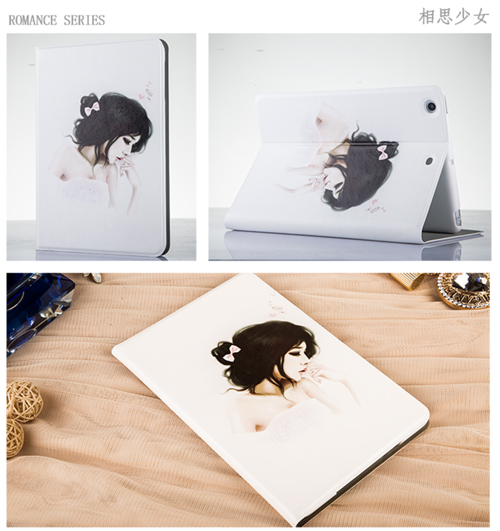 Ipad mini2 vỏ bảo vệ mini1 Apple Tablet mini mini3 chống rơi hoạt hình sơn phụ kiện vỏ