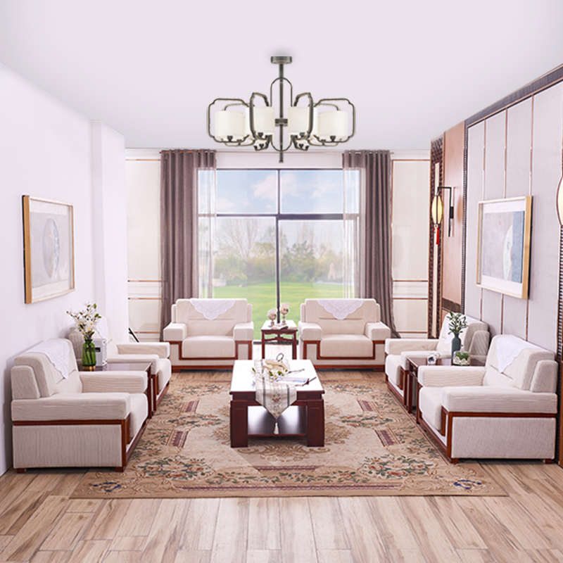 VIP reception sofa simple business office meeting room meeting single seat rest reception sofa coffee table combination