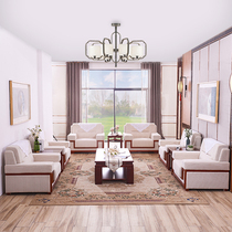 VIP reception sofa simple business office reception room meeting single seat rest reception sofa tea table combination