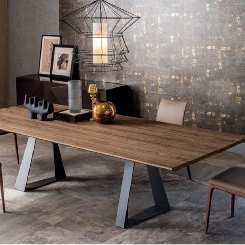 Nordic Solid Wood Conference Table Industrial Wind Loft Brief Modern Talk About Staff Desk Rectangular Table