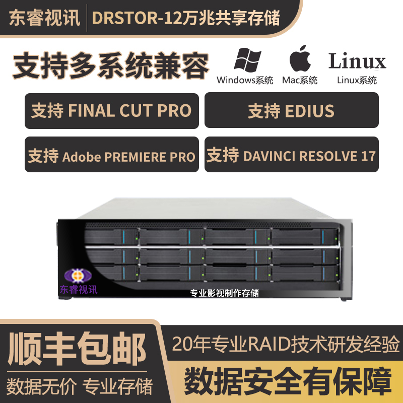 Dongrui DR12 12-disk network storage disk array NAS shared storage server multi-disk