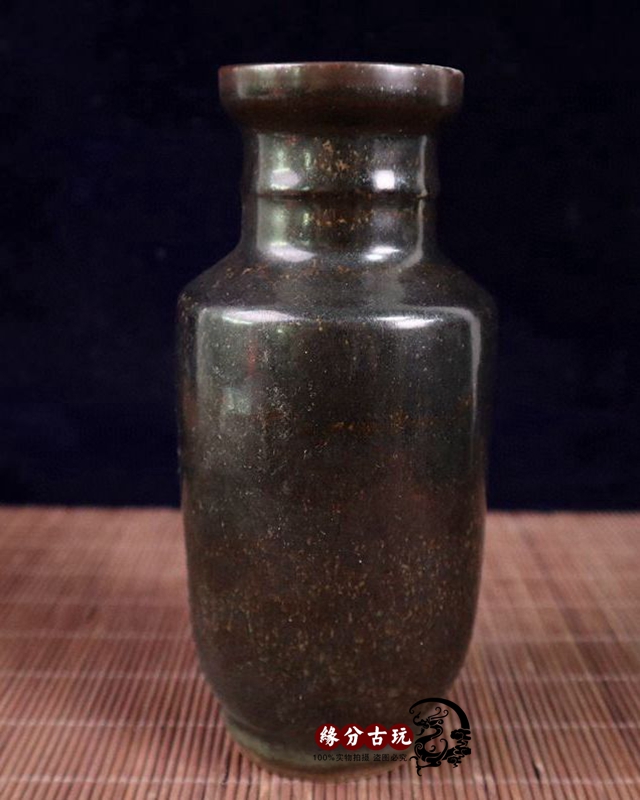 Jingdezhen Ceramic Ware Open Sheet Ujin Glaze Bottle Chinese Living Room Flower Arrangement Xuanguan Antique Antique Playful Pendulum Flower Vase-Taobao