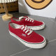 2024 Spring Super Hot Red Anaheim Sneakers Versatile and Comfortable Solid Sneakers Casual Sneakers Korean Style Canvas Shoes