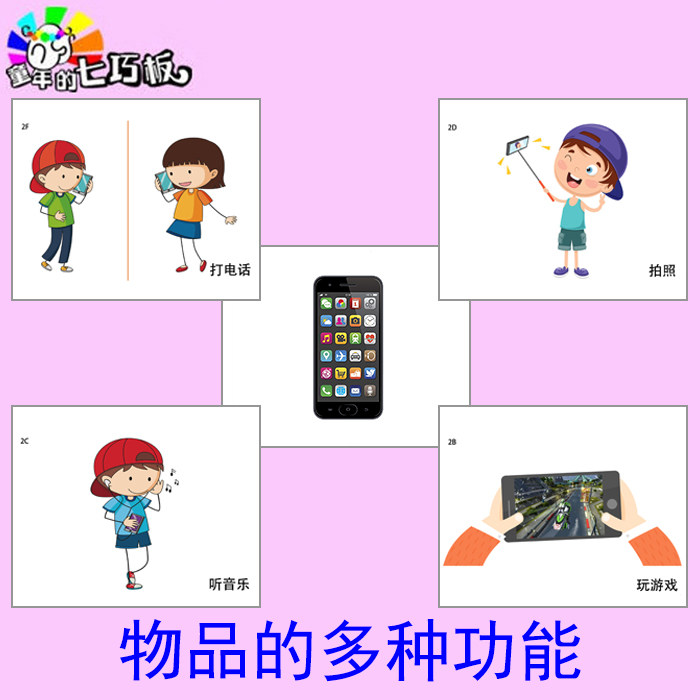 Multiple functions of objects pairing cards Cognitive teaching aids autism autism autism developmental delayed children