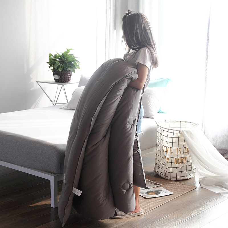 Nordic minimalist winter quilts by full cotton washed cotton quilts warm double 8 kg cotton quilts by single quilt core pure cotton air conditioning