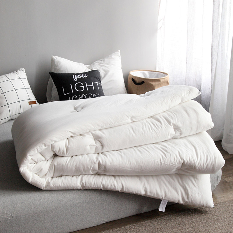 Thickened winter quilt quilt core warm double cotton quilted by winter quilted by students Dormitory Bedding Single Air Conditioning Quilt by Spring and Autumn