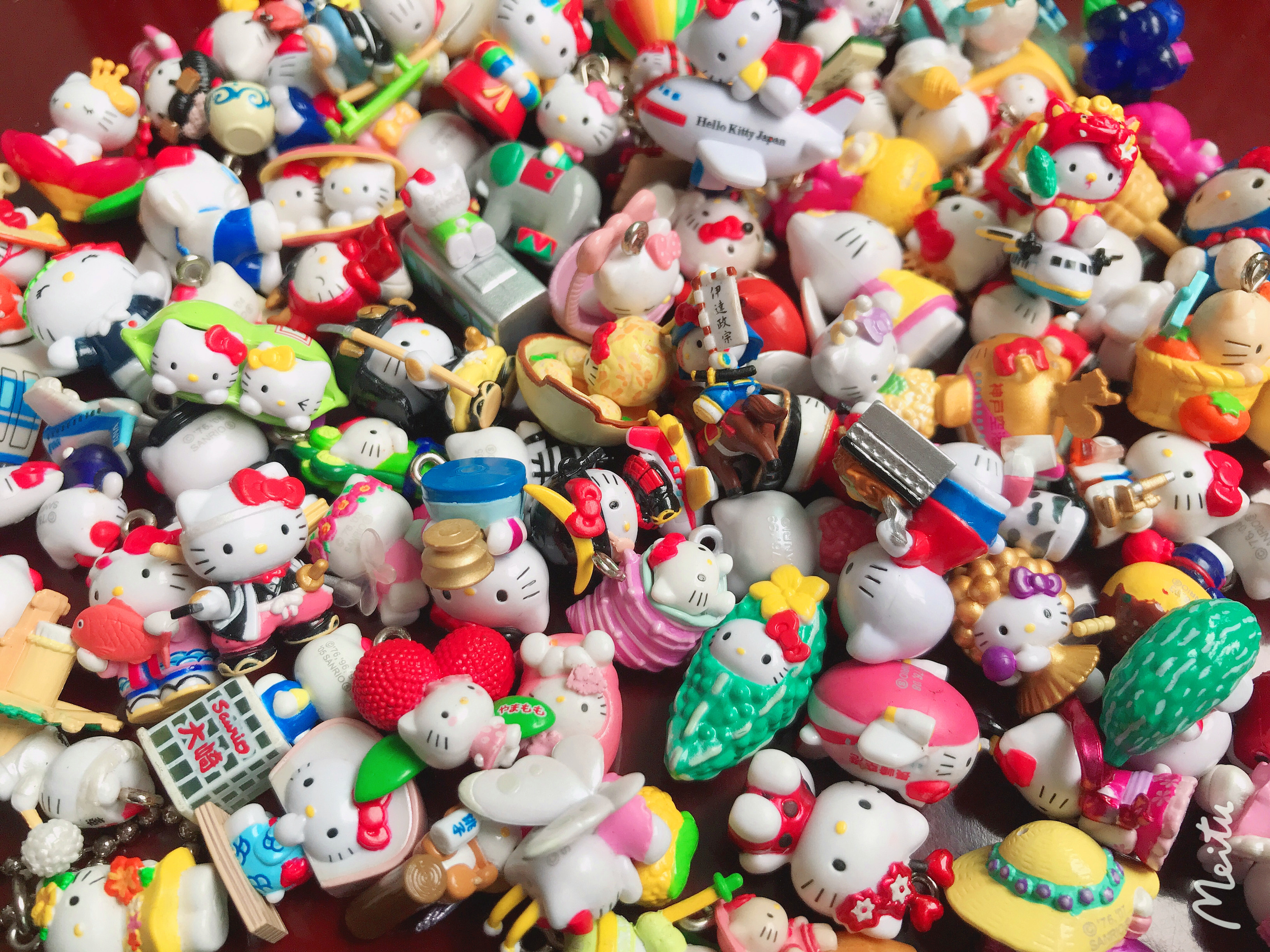 Tail single genuine bulk Japanese hello kitty scenery limited miniature ornaments ornaments scene miniature plastic