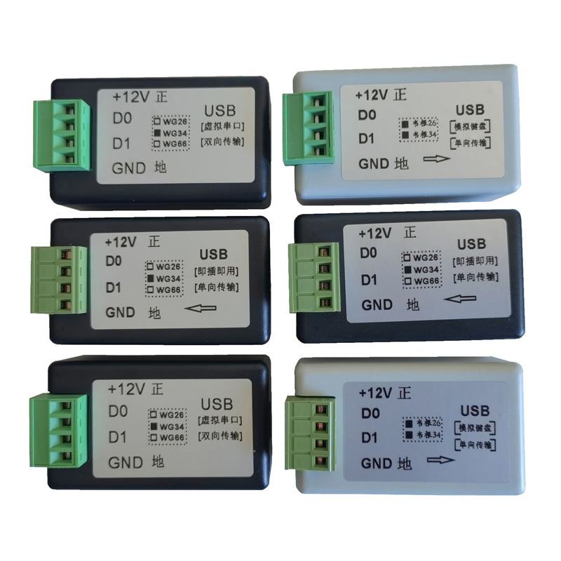 Wiegand to Usb/Wiegand to Usb/Wg to USB Converter Serial Port USB to Wiegand 26/34 Simulated Keyboard