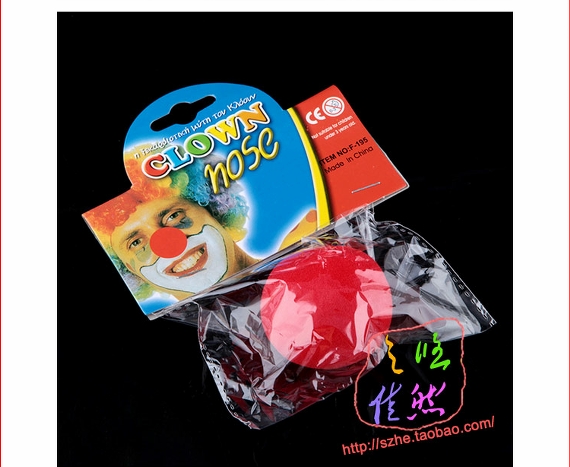 Red clown mũi hề Halloween vui nhộn mũi lớn đạo cụ cosplay cung cấp - Sản phẩm Đảng / Magic / Hiệu suất đồ hóa trang anime