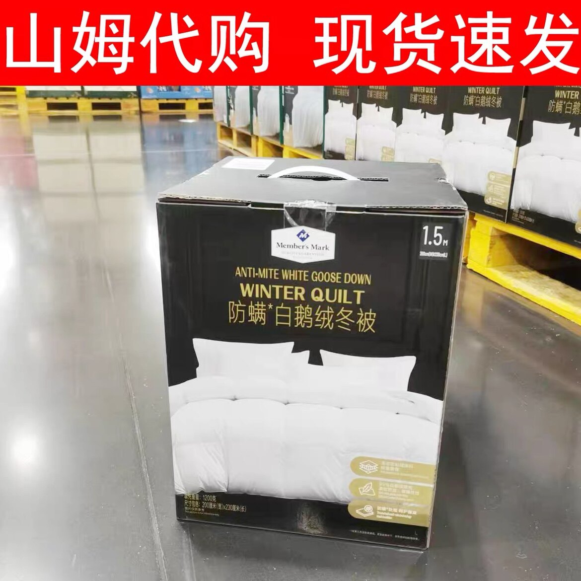 Sam Members Mark Anti mite White Goose Down Winter Quilt Goose Down Thick Quilt in Three Specifications