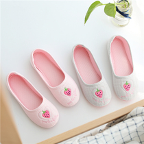Confinement shoes summer thin bag heel breathable postpartum maternity slippers non-slip interior spring and summer soft sole maternity shoes thick sole