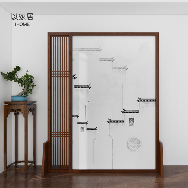 New Chinese Screen Partition Entrance door Living room Bedroom Bedroom Shelter Home Genguan Modern Brief Approxable mobile home screen