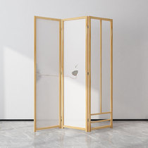 New Chinese screen folding removable partition living room bedroom shelter home simple hanging clothes folding screen solid wood customization