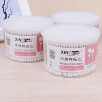 Disposable household cleaning cotton swab with double head cotton stick Ear Makeup Cotton Sign Wood Stick Unloading Tampon Sanitary Cotton Stick Box Dress
