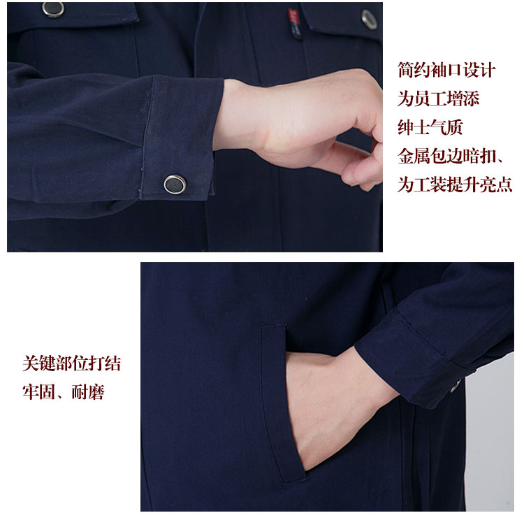 Quần yếm cotton phù hợp với thợ hàn nam chống co giãn mặc quần áo bảo vệ mùa xuân và mùa thu tay dài làm việc quần áo máy sửa chữa dụng cụ cotton quần kaki