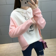 Hươu cao cổ áo len thời trang Hàn Quốc 2018 mùa thu mới trùm đầu áo len dệt kim tuổi áo sơ mi hoang dã