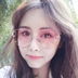 Kính râm mới 2019 nữ phiên bản Hàn Quốc mặt tròn chống tia cực tím lưới đỏ đeo kính đường phố sao cùng đoạn - Kính râm